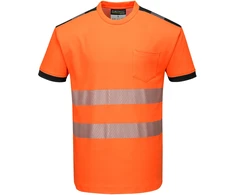 Marškinėliai Portwest T181, Dydis: 4XL, Pw spalvos: Oranžinis/Juodas