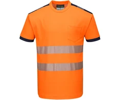 Marškinėliai Portwest T181, Dydis: S, Pw spalvos: Oranžinis/Navy