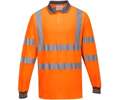 Medvilniniai Polo marškinėliai ilgomis rankovėmis Portwest S271, Dydis: XXXL, Pw spalvos: Geltona