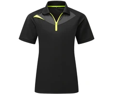 Moteriški PORTWEST DX409 darbo polo marškinėliai, Dydis: XXL, Pw spalvos: Juodas