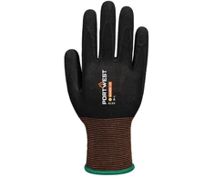 Nitrilo PORTWEST A375 grublėtos pirštinės, Dydis: XL, Pw spalvos: Juodas