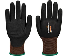 Nitrilo PORTWEST A375 grublėtos pirštinės, Dydis: M, Pw spalvos: Juodas