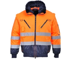 Pilot striukė trys viename PORTWEST PJ50, Dydis: XXXL, Pw spalvos: Oranžinis/Navy