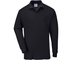 Polo marškinėliai ilgomis rankovėmis Portwest B212, Dydis: XXXL, Pw spalvos: Juodas