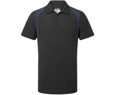 Polo marškinėliai PORTWEST CD812 trumpomis rankovėmis, Dydis: XL, Pw spalvos: Juodas/Navy