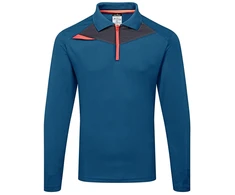 Polo marškinėliai PORTWEST DX414 ilgomis rankovėmis, Dydis: XXL, Pw spalvos: Juodas