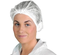 PP vienkartinė kepurė Portwest D100 - 3000vnt (30pak) , Pw spalvos: Baltas