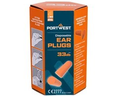 PU putų ausų kaištukai PORTWEST EP13 (30 porų), Pw spalvos: Oranžinis