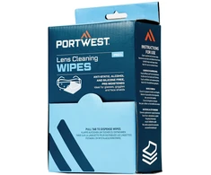 Servėtėlės PORTWEST PA01 linzių valymui, Pw spalvos: Baltas