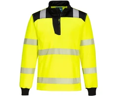 Sportinis džemperis žema apykakle Portwest PW326, Dydis: XXXL, Pw spalvos: Geltona/Juodas