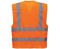 Tinklinės medžiagos PORTWEST C370 orui pralaidi liemenė, Dydis: S/M, Pw spalvos: Geltona