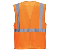 Tinklinės medžiagos PORTWEST C376 vadovo liemenė, Dydis: 4XL, Pw spalvos: Geltona