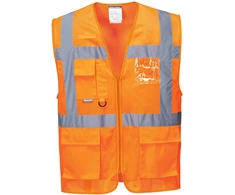 Tinklinės medžiagos PORTWEST C376 vadovo liemenė, Dydis: 4XL, Pw spalvos: Geltona