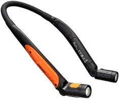 USB pakraunamas PORTWEST PA73 LED kaklo žibintuvėlis, Pw spalvos: Juodas/Oranžinis