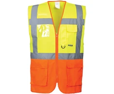 Vadovo PORTWEST S376 liemenė, Dydis: 5XL, Pw spalvos: Geltona/Oranžinis