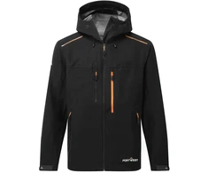 Vandeniui atspari PORTWEST S385 darbo striukė nuo lietaus, Dydis: XXL, Pw spalvos: Juodas