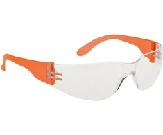 Wrap Around apsauginiai PORTWEST PW32 akiniai, Pw spalvos: Clear/Oranžinis Hi-Vis