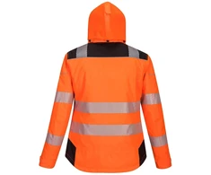 Žieminė vandeniui atspari PORTWEST PW382 striukė moterims, Dydis: L, Pw spalvos: Oranžinis/Juodas