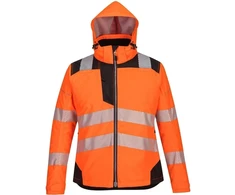 Žieminė vandeniui atspari PORTWEST PW382 striukė moterims, Dydis: L, Pw spalvos: Oranžinis/Juodas