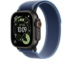 Apple Watch 49mm Blue/Bright Blue Trail Loop - S/M - Black Titanium Finish - MG9Q4ZM/A