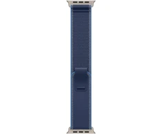 Apple Watch 49mm Blue/Bright Blue Trail Loop - S/M - Natural Titanium Finish - MFT64ZM/A
