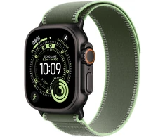 Apple Watch 49mm Green/Neon Trail Loop - S/M - Black Titanium Finish - MG9N4ZM/A