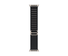 „Apple“ 49 mm juodas „Alpine Loop“ laikrodis – vidutinio dydžio – natūralaus titano apdaila