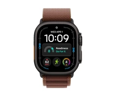 Apple Watch 49 mm Burgundy Alpine Loop – vidutinis – juodas titano apdaila – MKF14ZM/A