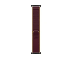 Apple 49mm Burgundy Trail Loop - S/M - Black Titanium Finish