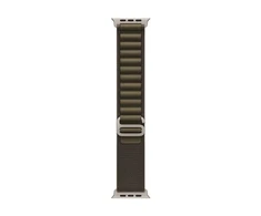Apple Watch 49mm Dark Olive Alpine Loop - Large - Natural Titanium Finish - MK7C4ZM/A