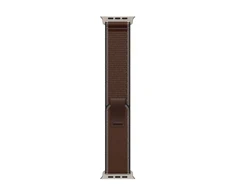 Apple 49mm Dark Umber Trail Loop - M/L - Natural Titanium Finish