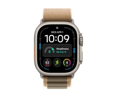 Apple Watch 49 mm Desert Alpine Loop – vidutinio dydžio – natūralaus titano apdaila – MK7H4ZM/A
