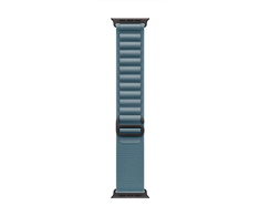 „Apple“ 49 mm šviesiai mėlynas „Alpine Loop“ – vidutinio dydžio – juodo titano apdaila