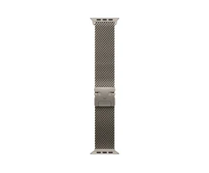 Apple Watch 49mm Natural Titanium Milanese Loop - Medium - MK0D4ZM/A