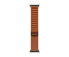 „Apple“ 49 mm terakotos spalvos „Alpine Loop“ laikrodis – didelis – juodo titano apdaila