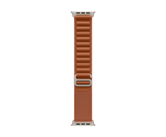 „Apple“ 49 mm terakotos spalvos „Alpine Loop“ laikrodis – vidutinio dydžio – natūralaus titano apdaila