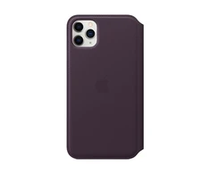 Apple iPhone 11 Pro Max odinis atverčiamas dėklas - Baklažano spalvos