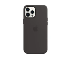 Apple iPhone 12 Pro Max silikoninis dėklas su MagSafe – juodas