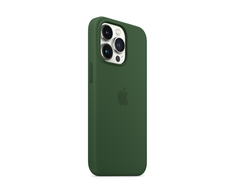 Apple iPhone 13 Pro Silikoninis dėklas su MagSafe, Žalias (Clover)