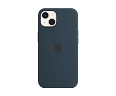 Apple iPhone 13 Silikoninis dėklas su MagSafe, Mėlynas (Abyss Blue)