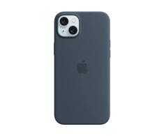 Apple iPhone 15 Plus Silikoninis dėklas with MagSafe - Storm Mėlyna