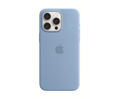 Apple „iPhone 15 Pro Max“ silikoninis dėklas su „MagSafe“ – žiemos mėlynas