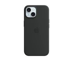Apple Silikoninis dėklas – Silicone dėklas su MagSafe for Apple iPhone 15 Juodas