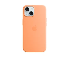 iPhone 15 Silicone Case with MagSafe - Orange Sorbet