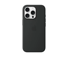 Apple iPhone 16 Pro Silikoninis dėklas with MagSafe - Black