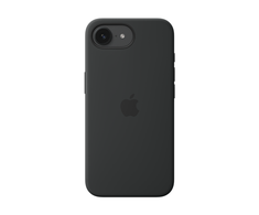 Apple iPhone 16e Silikoninis dėklas – Juodas