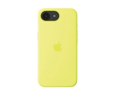 Apple iPhone 16e Silikoninis dėklas – Neon Geltona