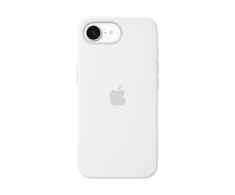 Apple iPhone 16e Silikoninis dėklas – Baltas