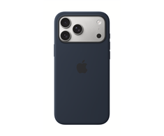 Apple iPhone 17 Pro Max Silikoninis dėklas with MagSafe – Midnight
