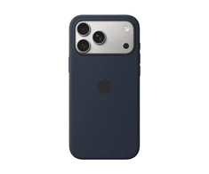 Apple iPhone 17 Pro Max Silikoninis dėklas with MagSafe – Midnight
